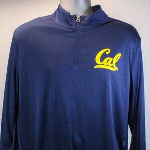 California Golden Bears 1/4 Zip Long Sleeve Lightweight Pullover Men's Large